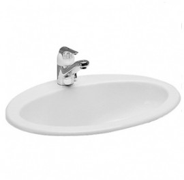 Laufen INDOVA zápustné umyvadlo 60x48 cm, s otvorem, bílá   H8113920000001